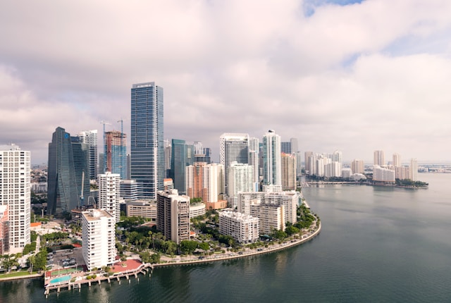 Skyscrapers in Miami.